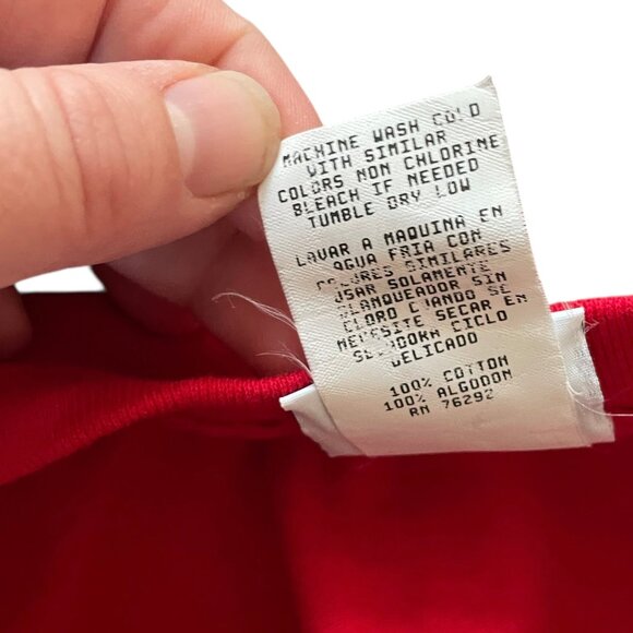 Vintage 90s Winnie the Pooh Sleep T Shirt One Size Red Pooh Piglet Nightgown NEW - Picture 7 of 7